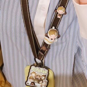 POP MART Pop Bean Coffee Factory Long & Wristlet Phone Lanyard Set Feat. Labubu